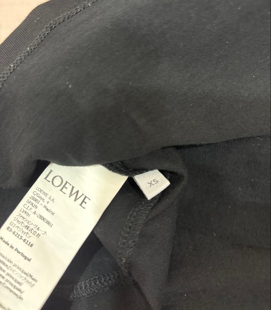LOEWE 黒 Tシャツ 刺繍ロゴ