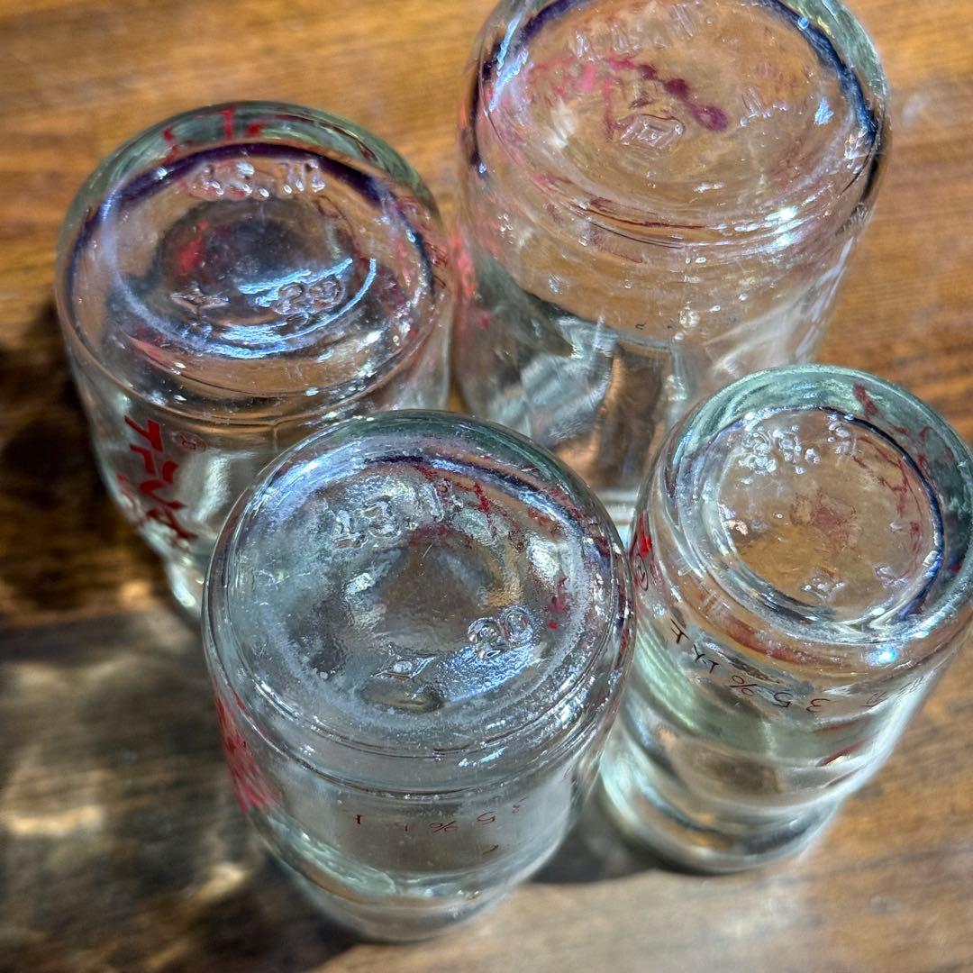 希少 レトロ 昭和 当時物 ガラス 瓶 小瓶 ヤクルト まとめ クロレラ