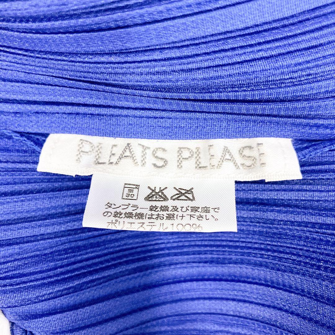 マカ52 超美品 プリーツプリーズ トップス ノースリーブ ブルー