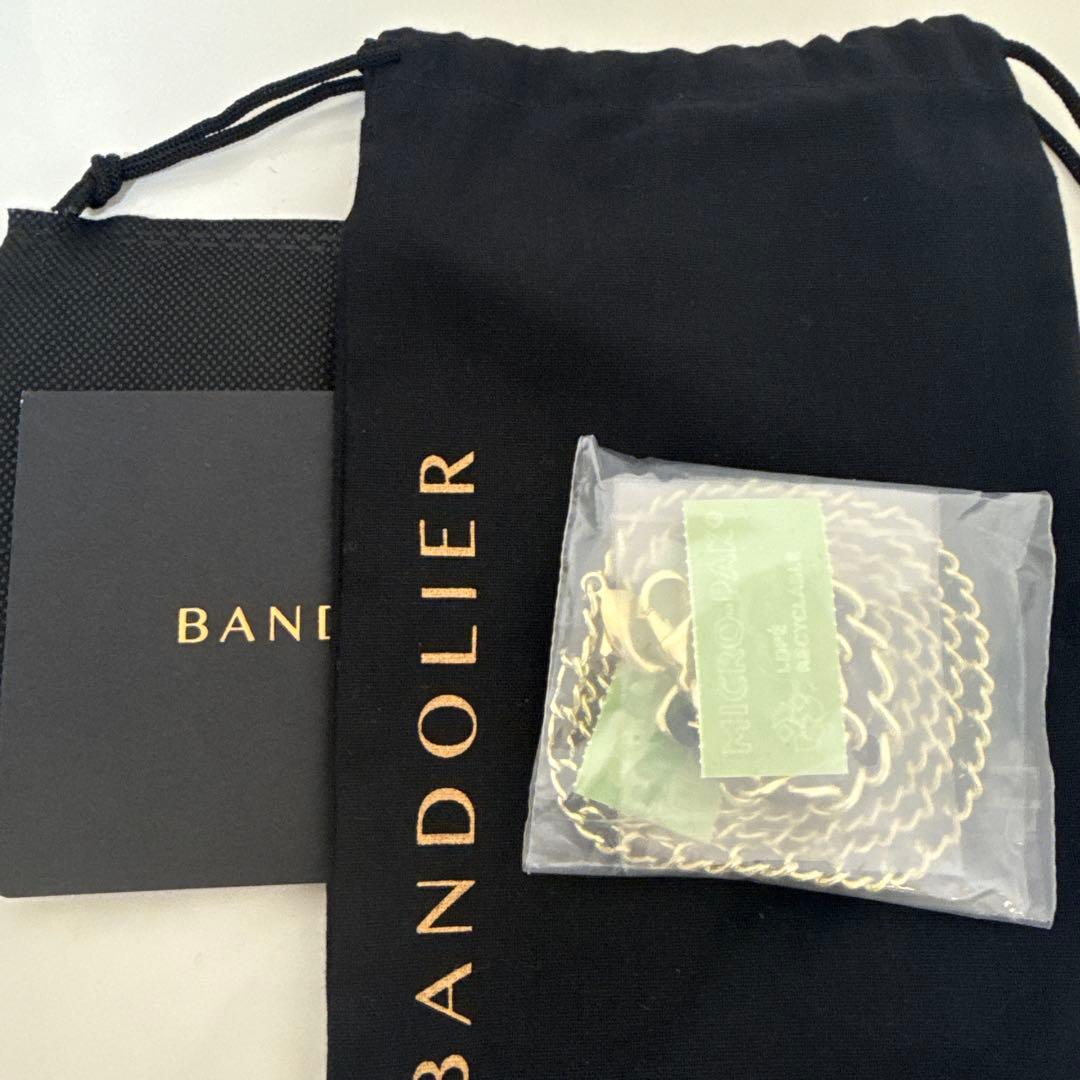 新品未使用 バンドリヤー リリー ストラップセット ブラック ゴールド