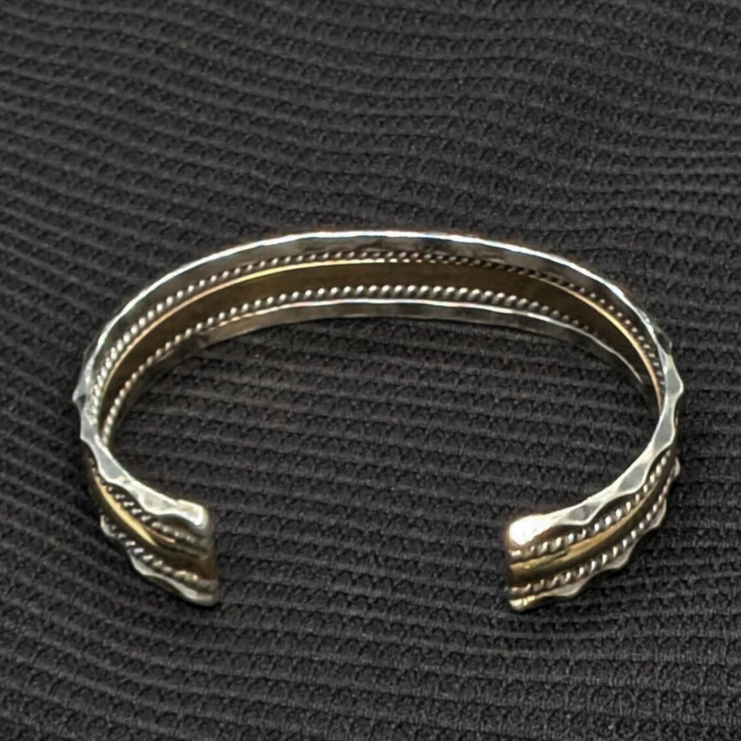 【極美品】Navajo Tahe バングル／12K GF×SV925／即日発送