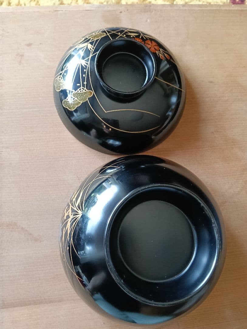 漆器　輪島塗　木製　蓋付椀　お煮物椀　吸物椀　9客