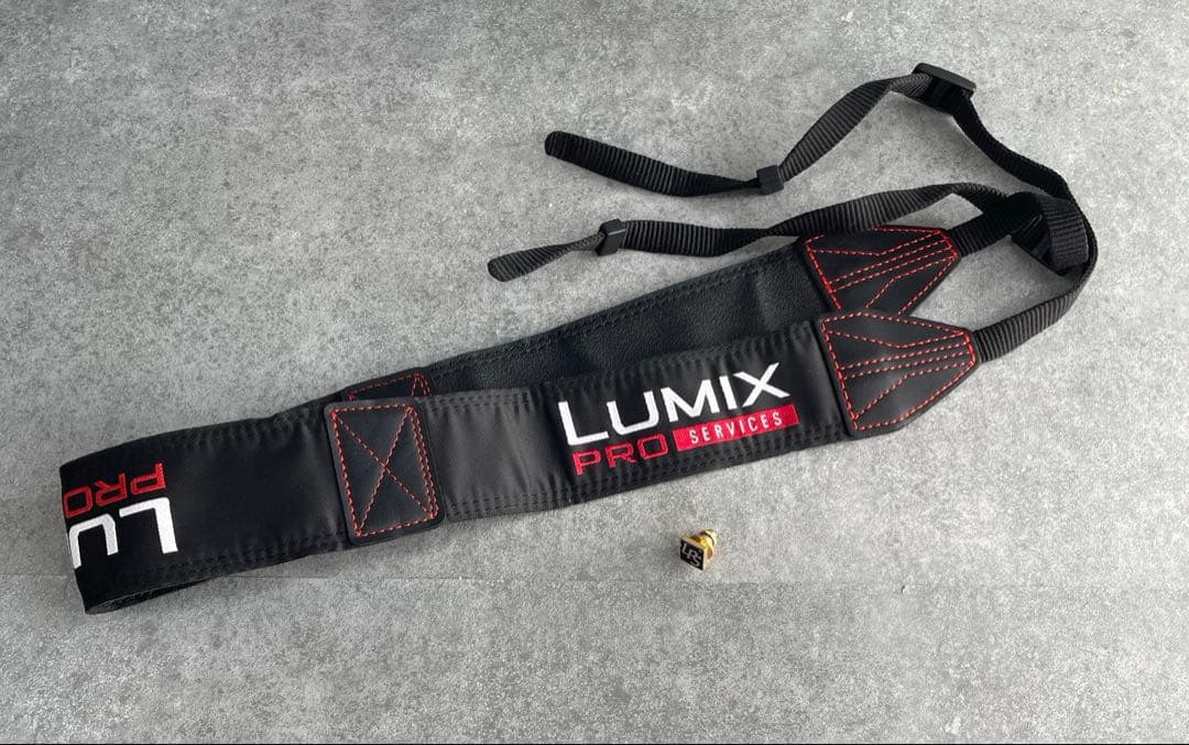 未使用品　Panasonic Lumix Proサービス ストラップとピンバッジ
