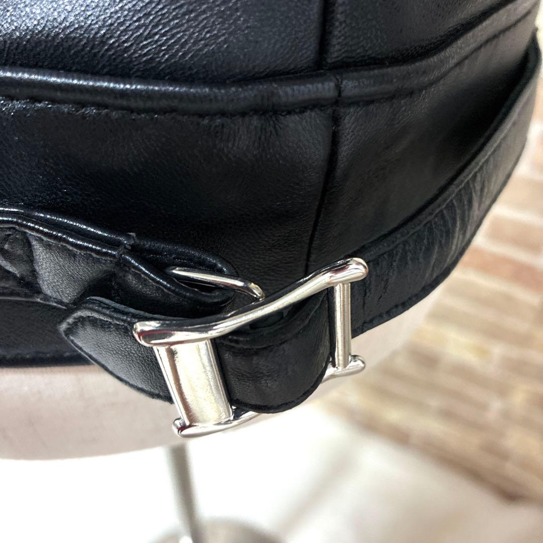 極美品　ジャックローズ　シングルライダースジャケット　ラムレザー　S