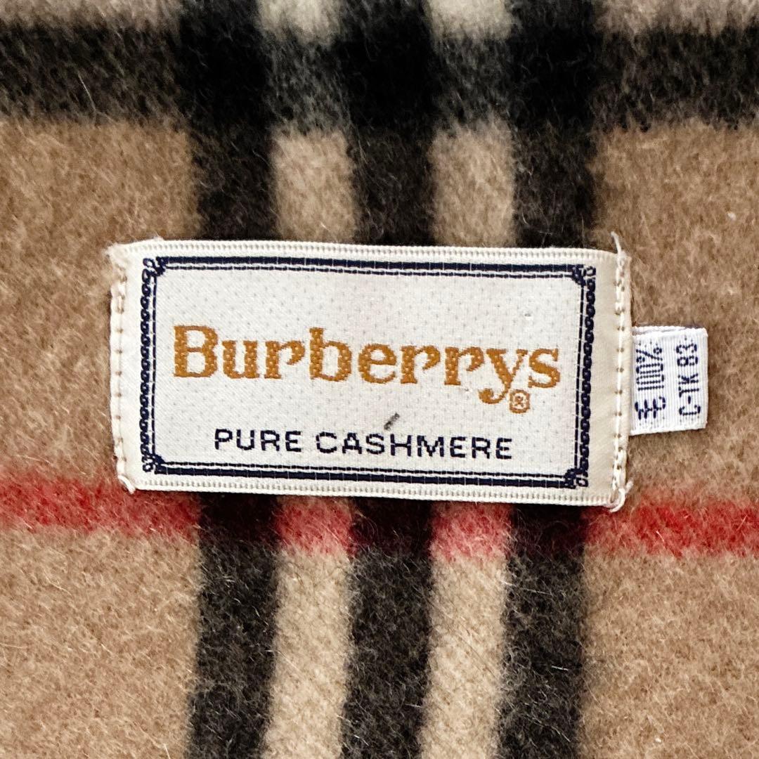 【美品】Burberrys バーバリー　ノバチェック カシミヤ100% マフラー