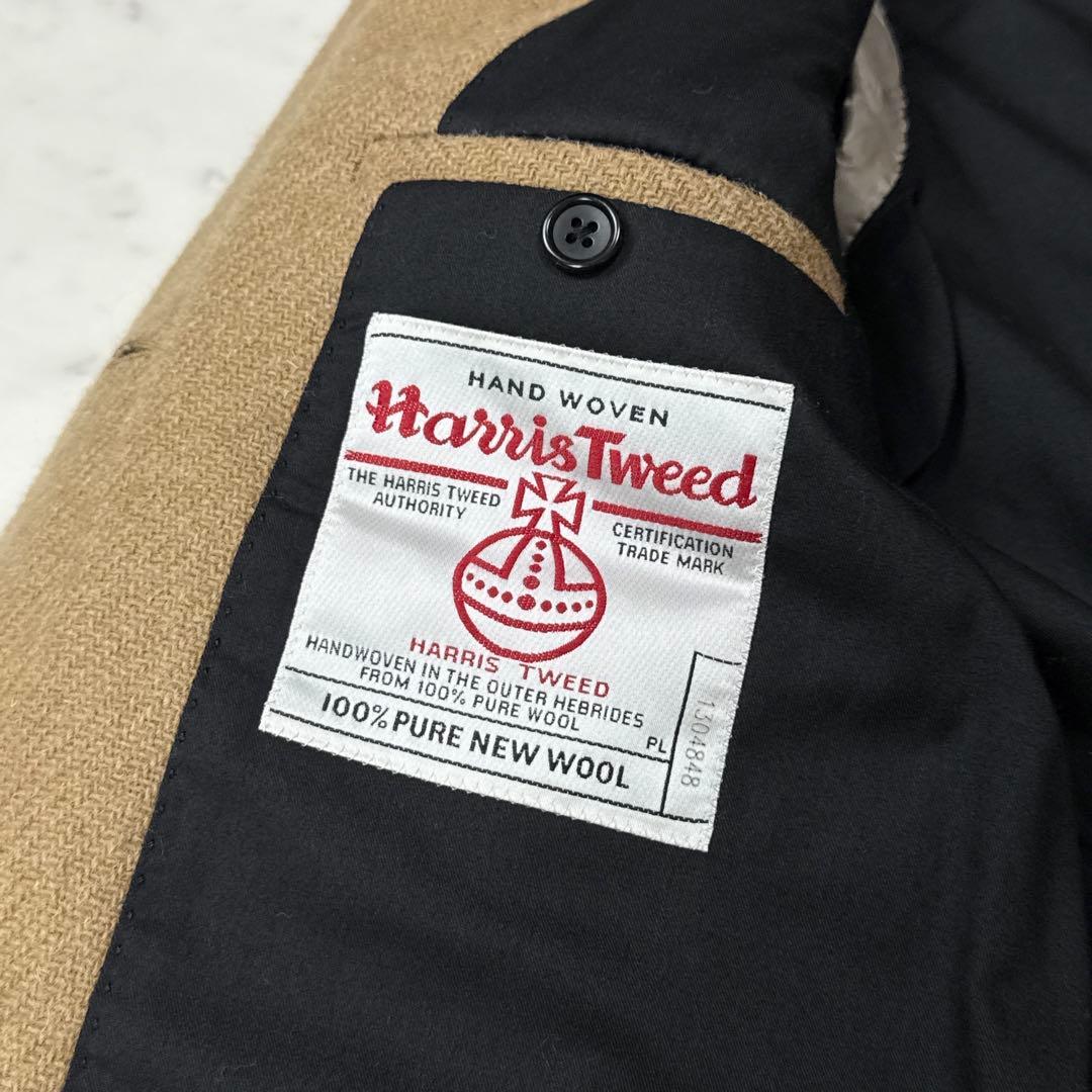 マーガレットハウエル×ハリスツイード ウールチェスターコート ベージュ サイズ1