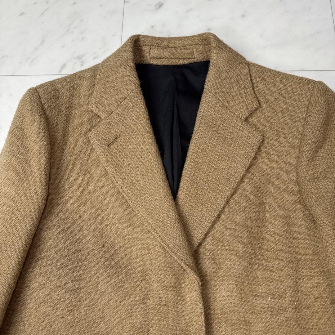 マーガレットハウエル×ハリスツイード ウールチェスターコート ベージュ サイズ1