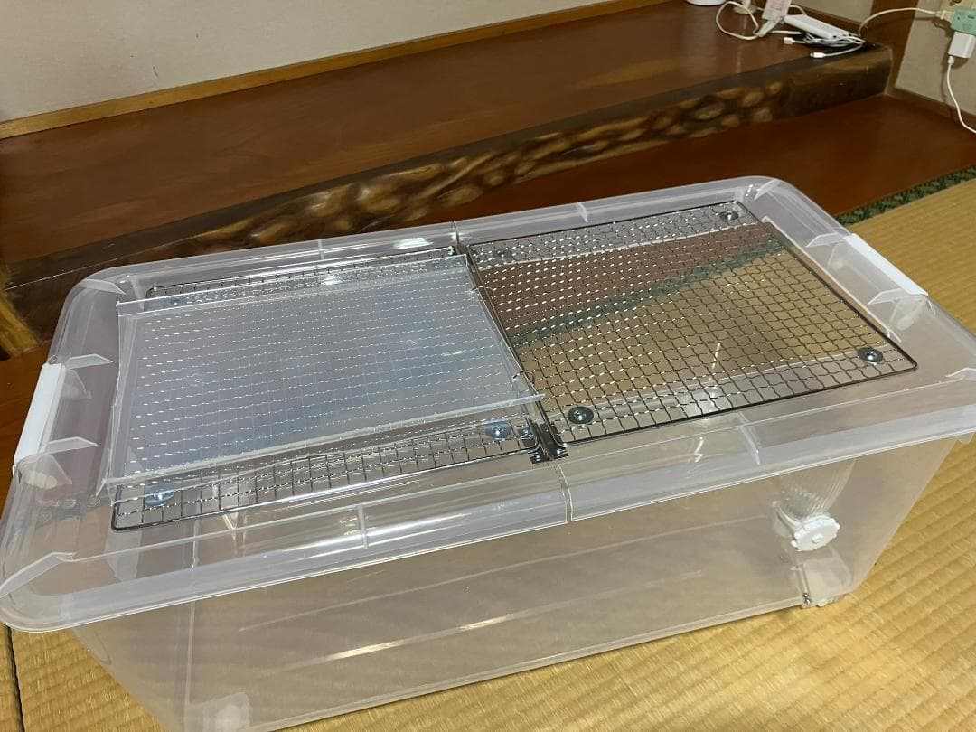 ②【お得２個セット】広さ＆通気性＆保温性抜群なハムスターケージ【DIY】給水器付