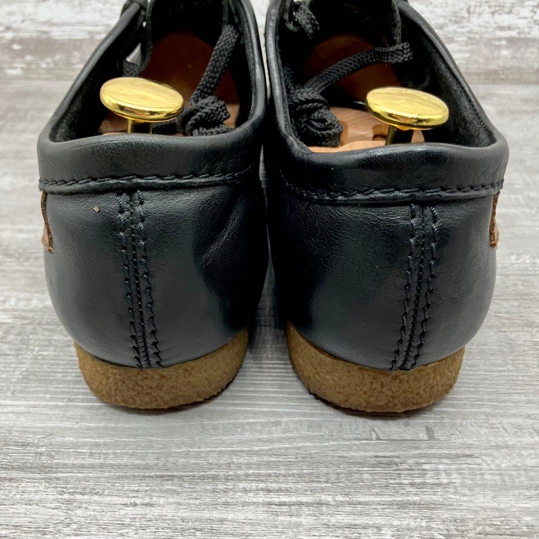 631【未使用級/極美品】Clarksワラビー 黒　レザー　UK7G（US8）