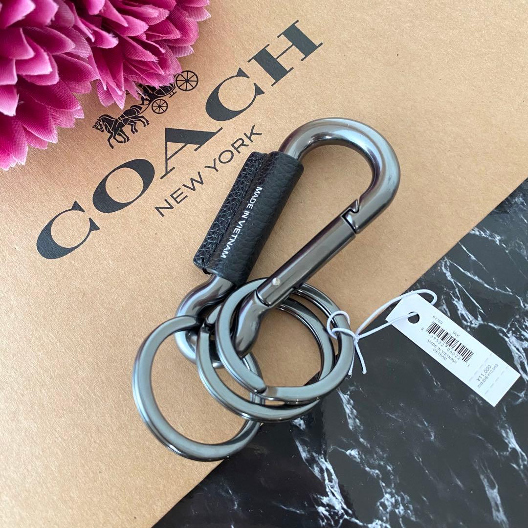 ♩新品 COACH コーチ カラビナ キーリング キーホルダー