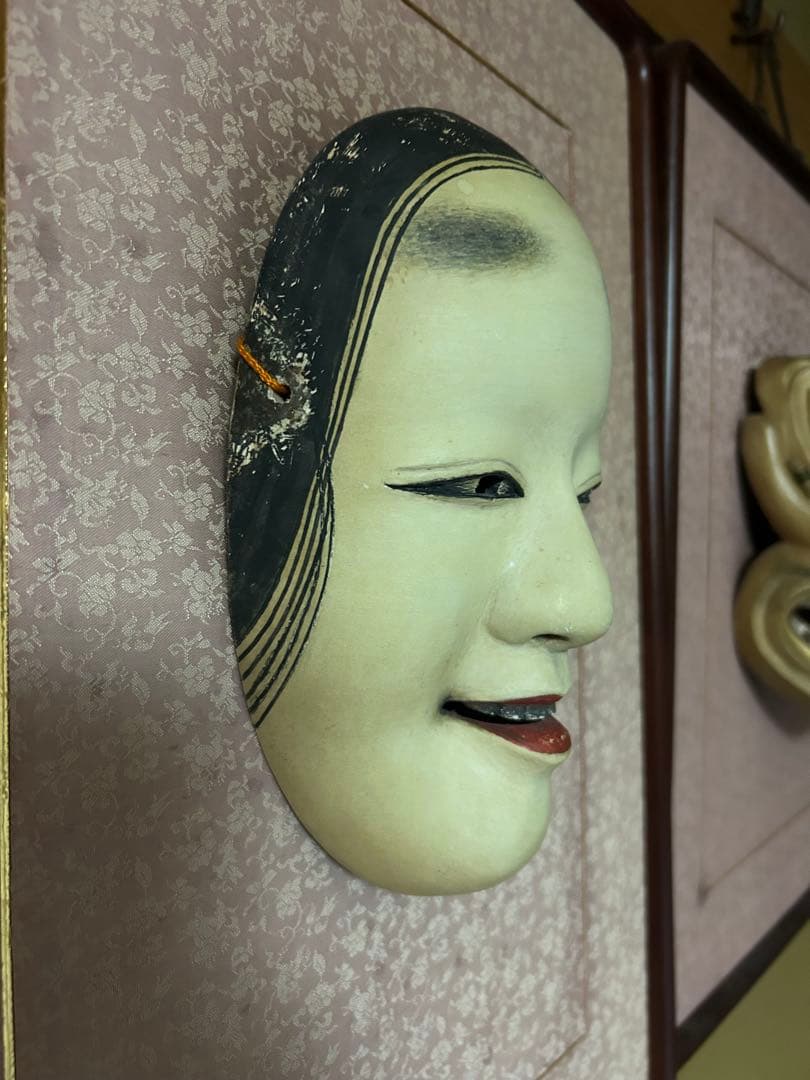 能面 木彫り 若女