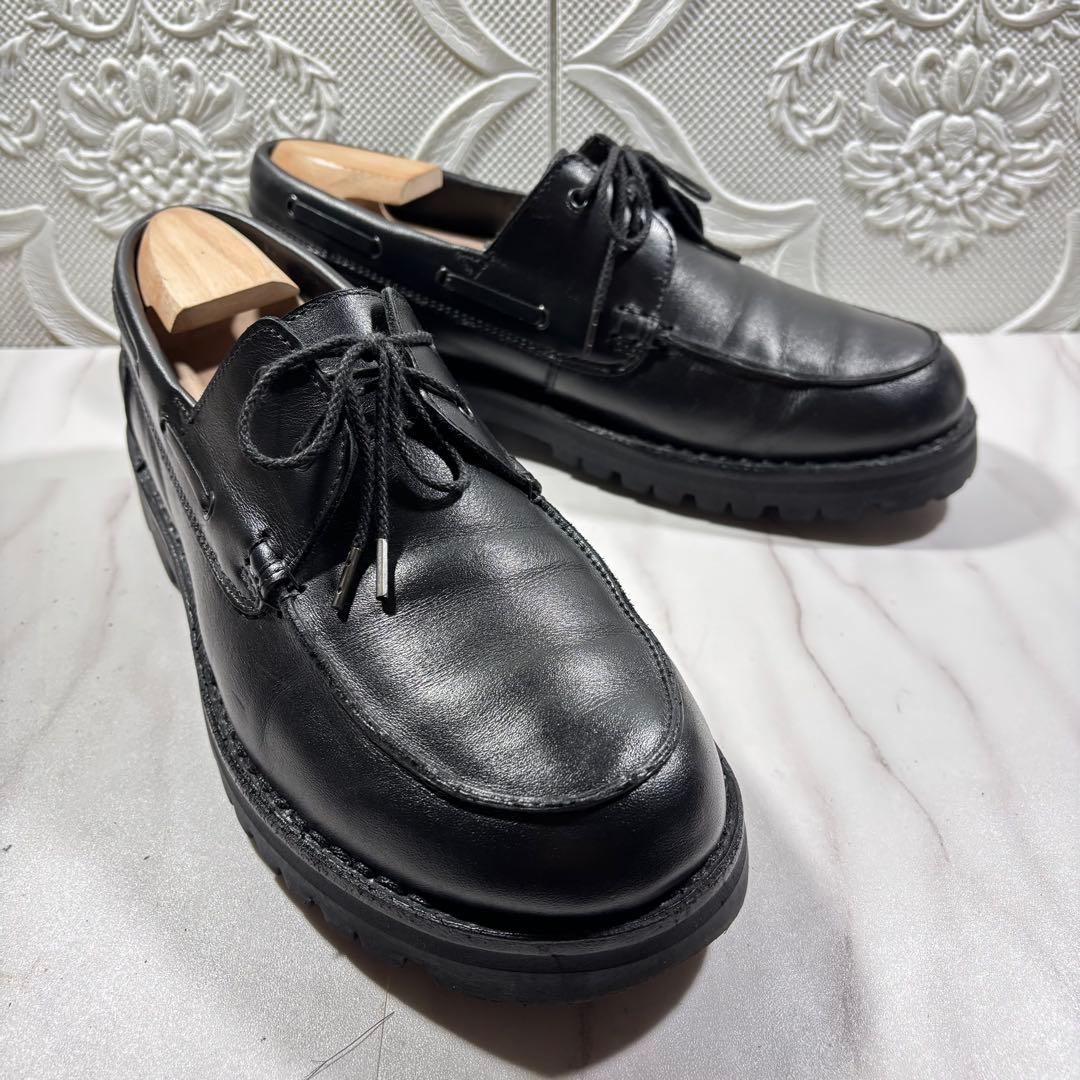 美品　リプロダクション オブ ファウンド　レザー　デッキシューズ　ラバーソール