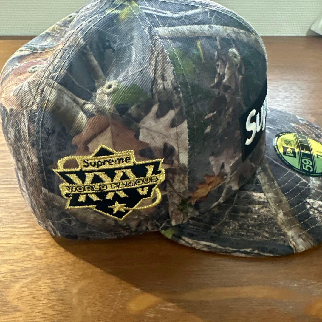 Supreme BoxLogo NewEra 7 3/8 リアルツリー 25SS