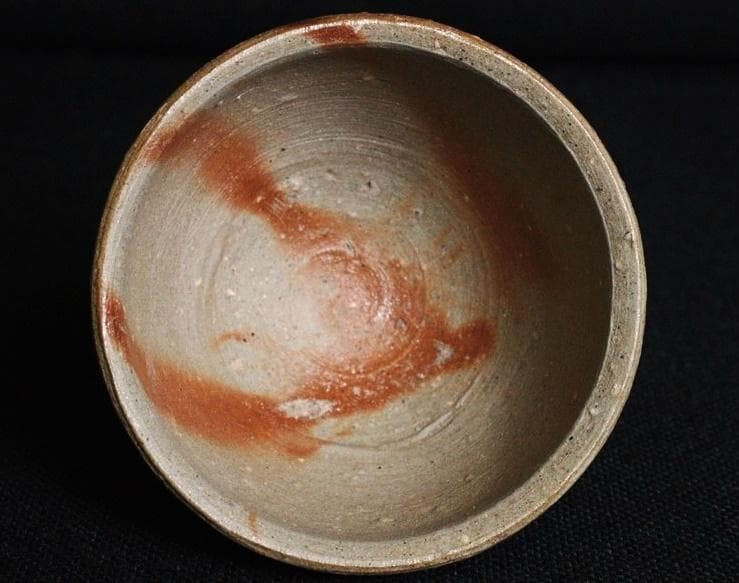 専用　人間国宝　藤原啓　緋襷酒杯 M327