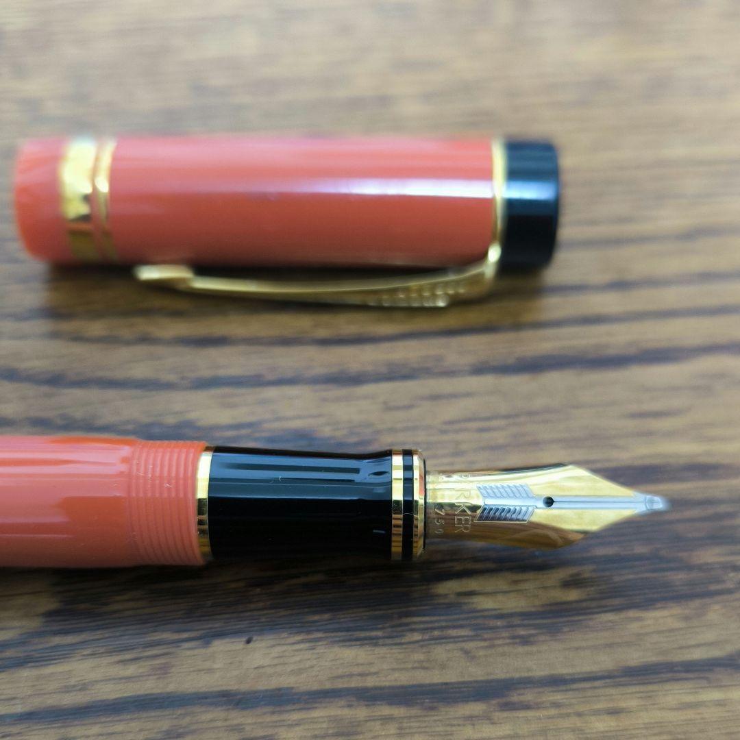 PARKER 万年筆 デュオフォールド オレンジ インターナショナル M