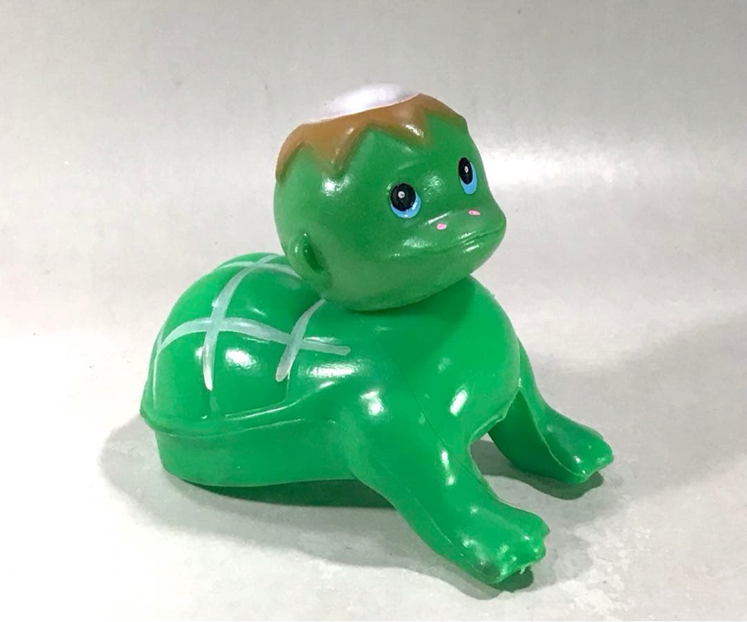 昭和レトロ ハイハイ 河童 赤ちゃん 人形 妖怪 お化け 駄玩具 ソフビ ①