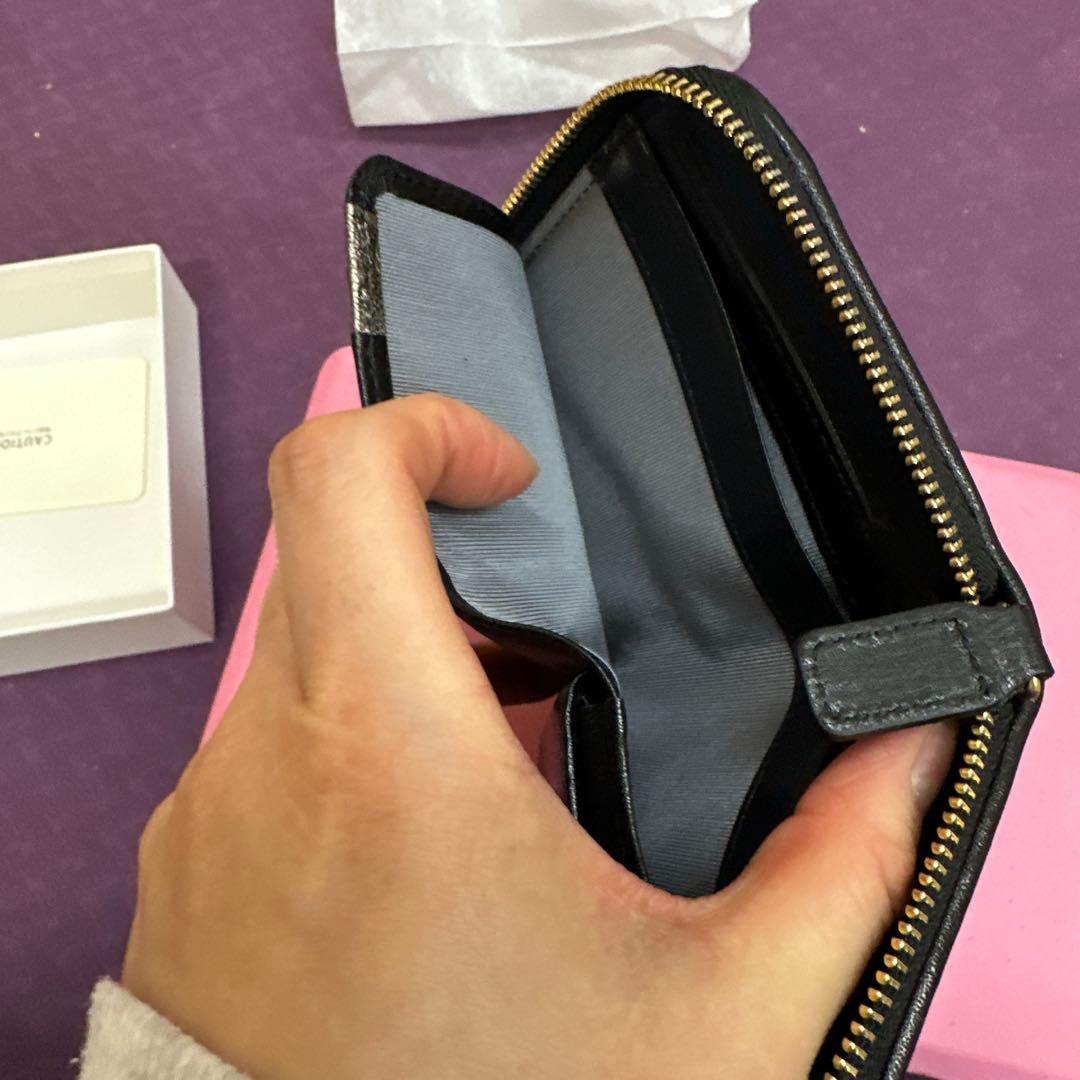 【yama様ご売約済】PRIMAPELLE ラムレザージッパーミニウォレット