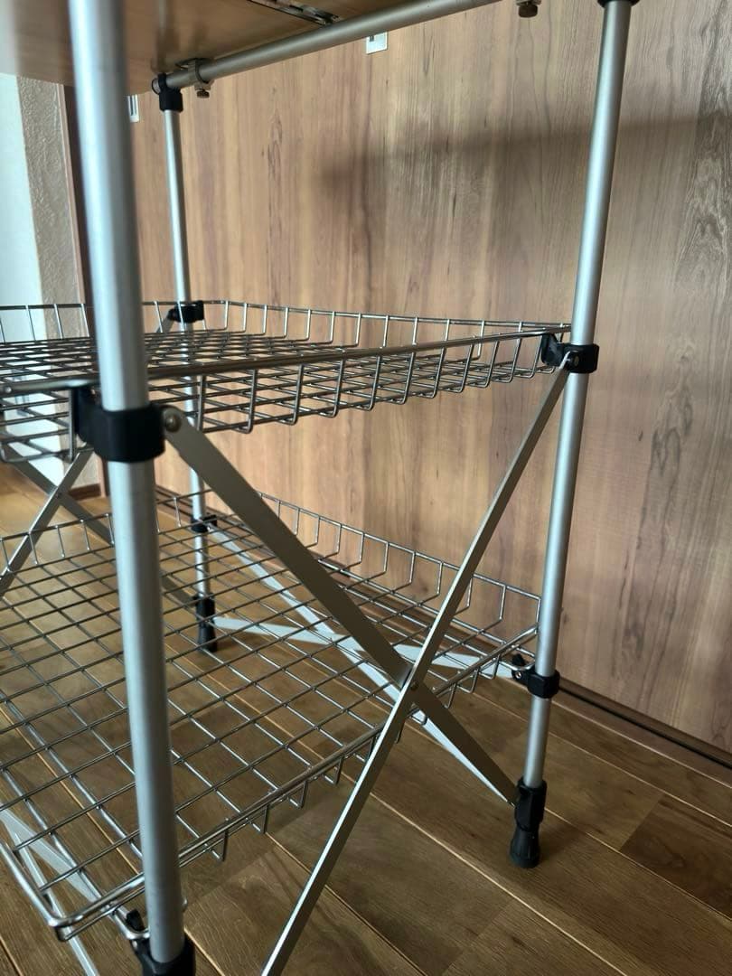 【廃盤】 peak フィールドキッチンテーブル ガビングフレーム付き