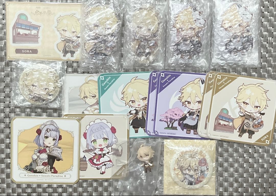 原神 空 スイパラ コラボ コースター アクスタ 缶バッジ ノエル