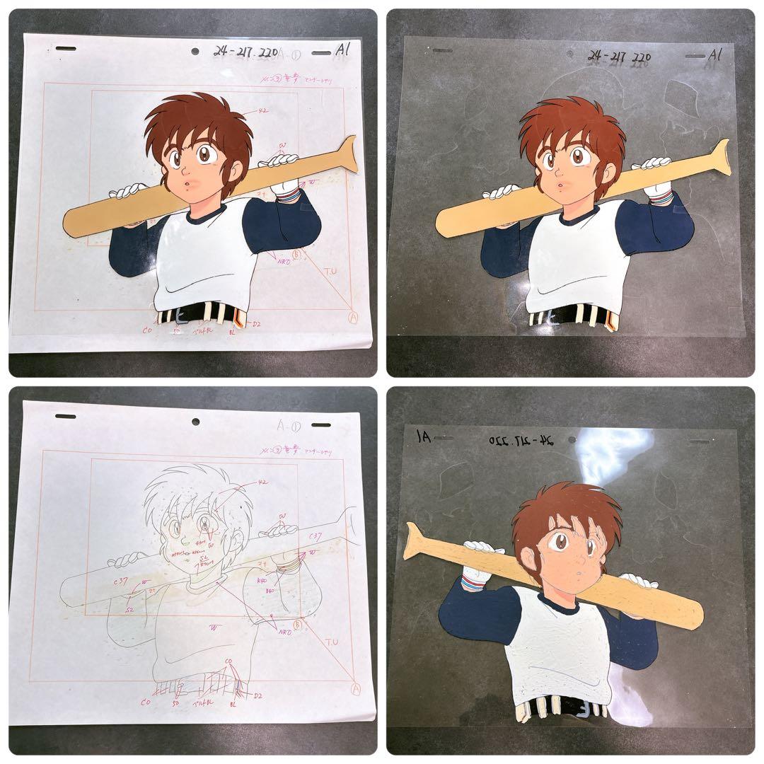 童夢くん セル画 動画付き 読売ジャイアンツ 5種セット 新庄童夢 アニメ 野球