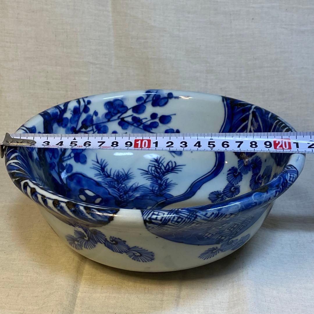 伊万里　古伊万里　中鉢　鉢　松竹梅文　染付