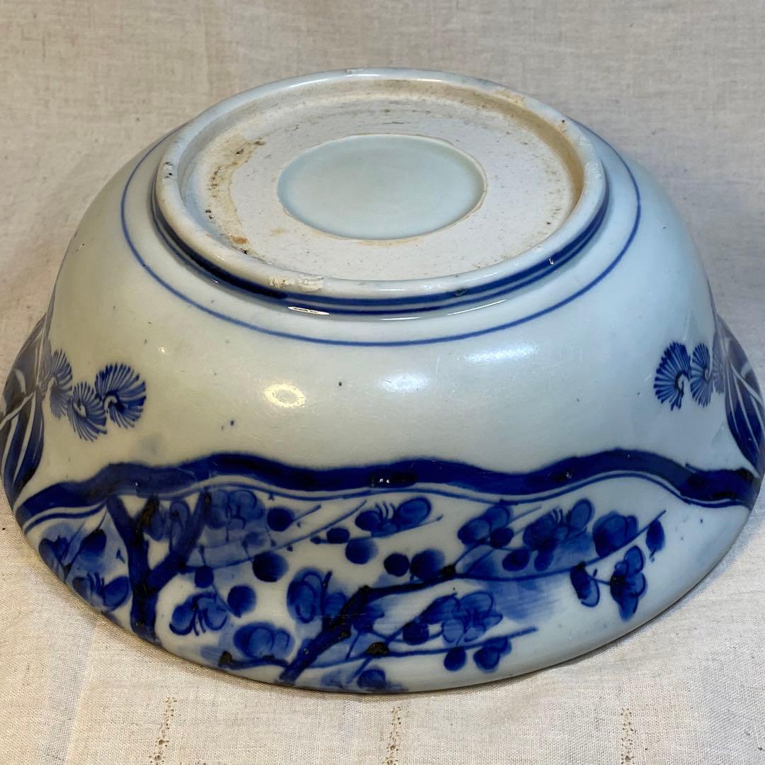 伊万里　古伊万里　中鉢　鉢　松竹梅文　染付