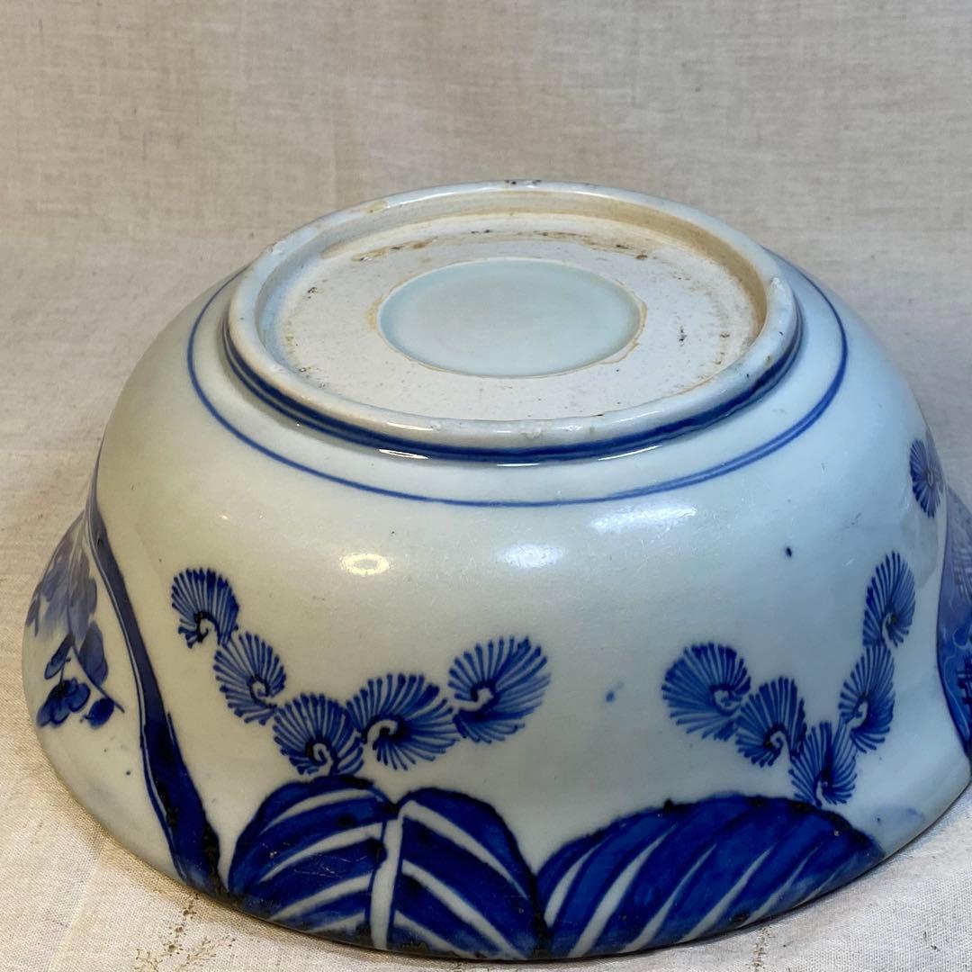 伊万里　古伊万里　中鉢　鉢　松竹梅文　染付