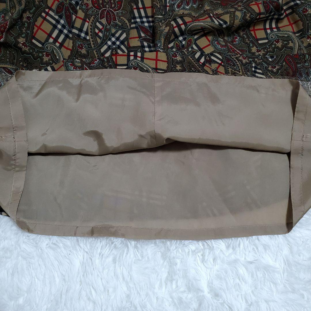 美品希少✨BURBERRY　総柄　スカート　ノバチェック　ペイズリー