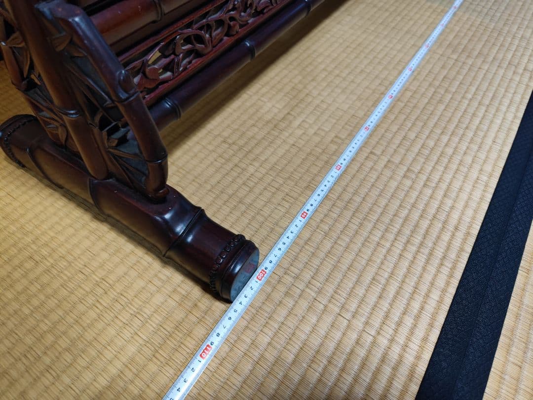 中国美術 衝立 花鳥画 両面 唐木 花梨 雀 時代 仕切り 工芸品 細工 美術品