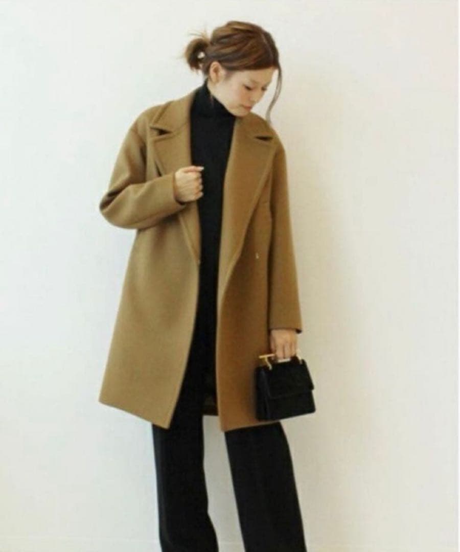 Deuxieme Classe キャメル チェスターコート