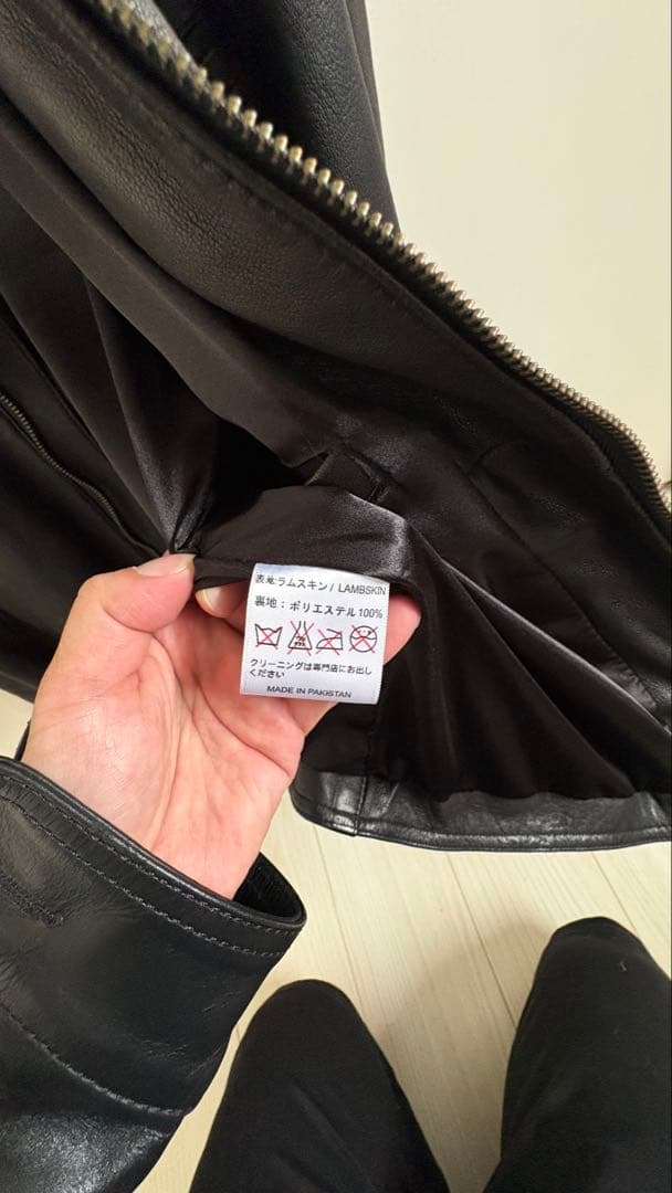 レザー シングルライダースジャケット Lサイズ 皮の館