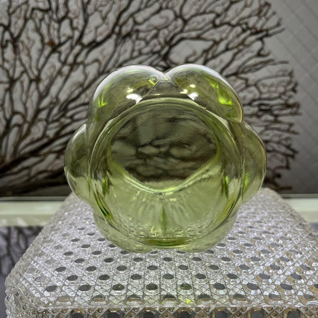 骨董　時代ガラス　希少　南京型　小振り　飴屋瓶　キャンディポット 小物入れ