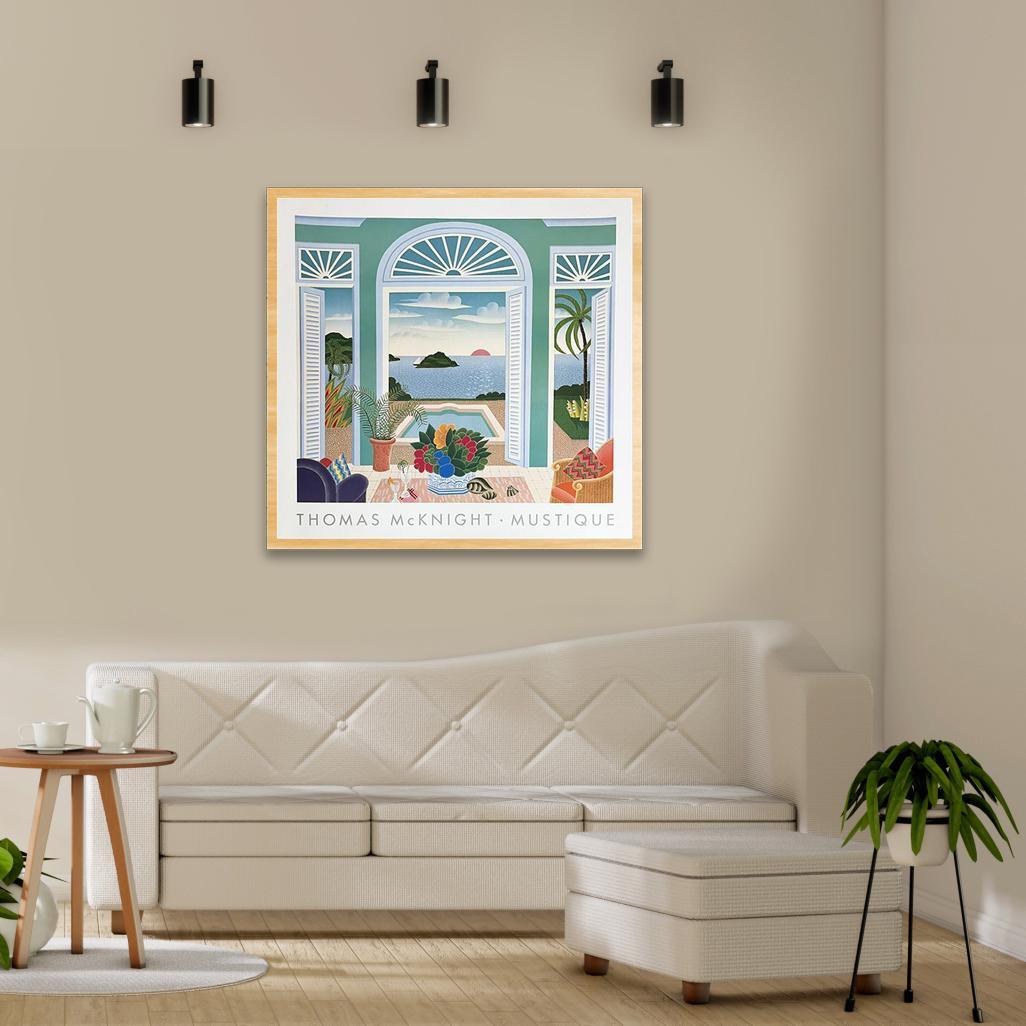 額装済/Mustique/トーマス マックナイト/ポスター/インテリア/アート