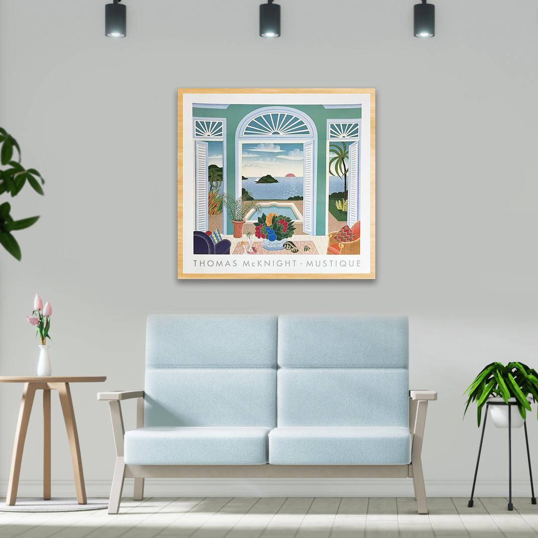 額装済/Mustique/トーマス マックナイト/ポスター/インテリア/アート