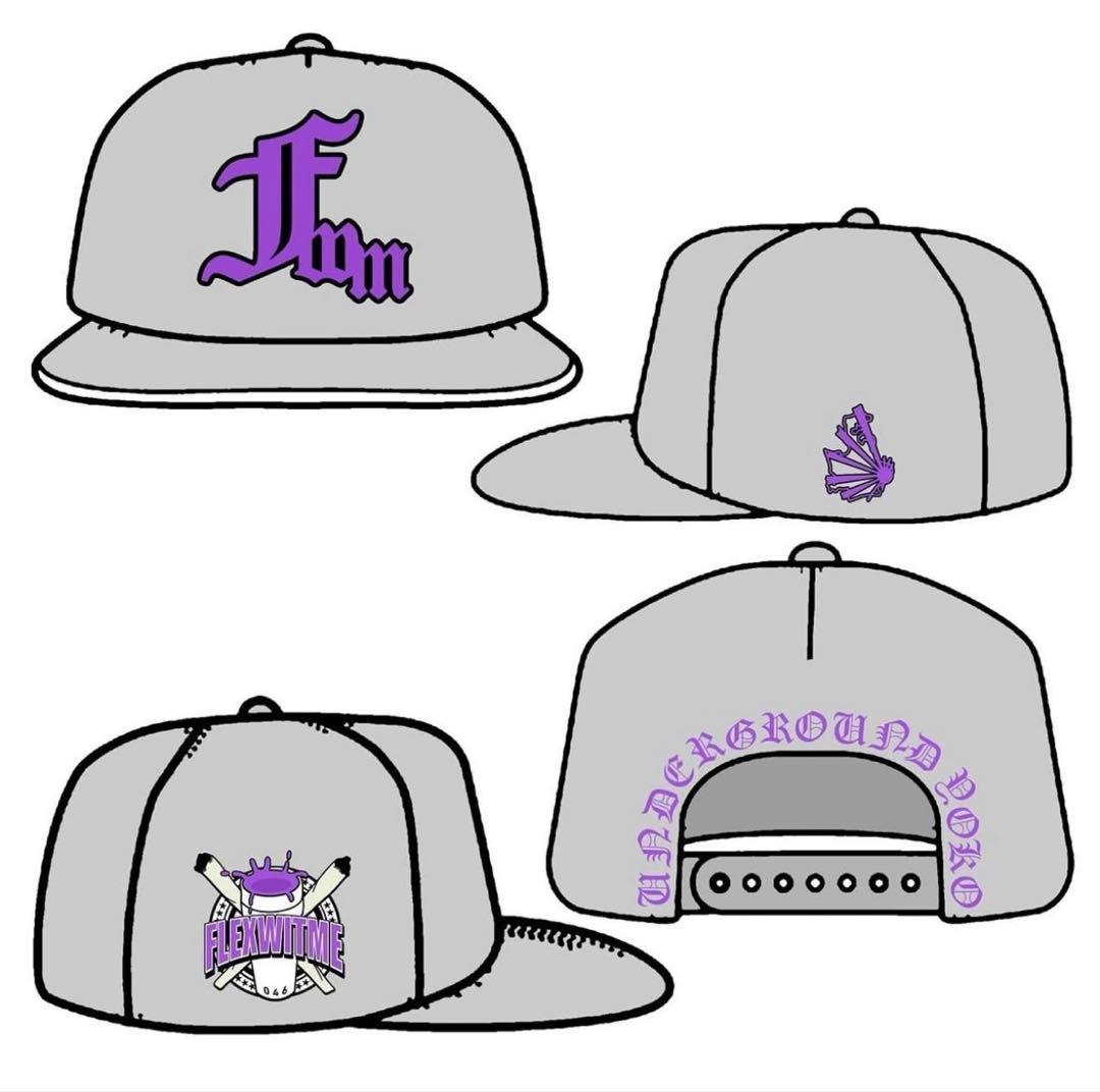 FLEX WIT ME キャップ　グレー