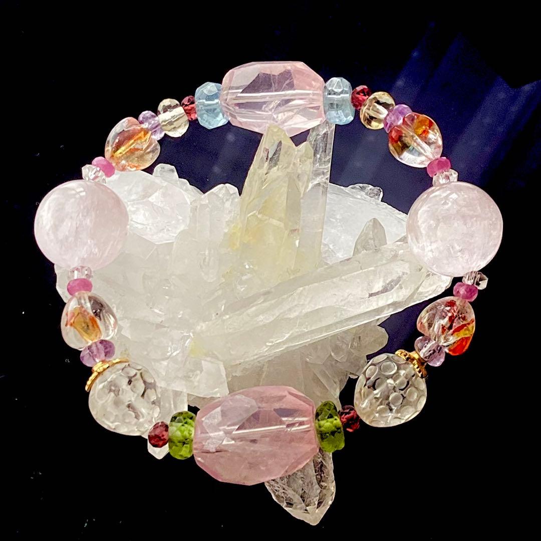 甘夏  ★天然石ブレスレット ♪ 358