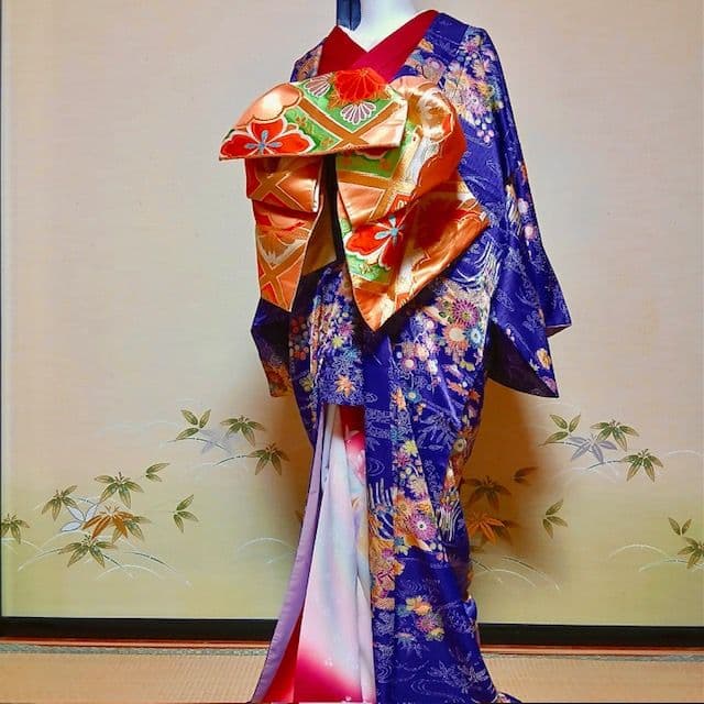 竜宮舞をんな 2Way 花魁俎板帯『幻楽菊華菱帯』