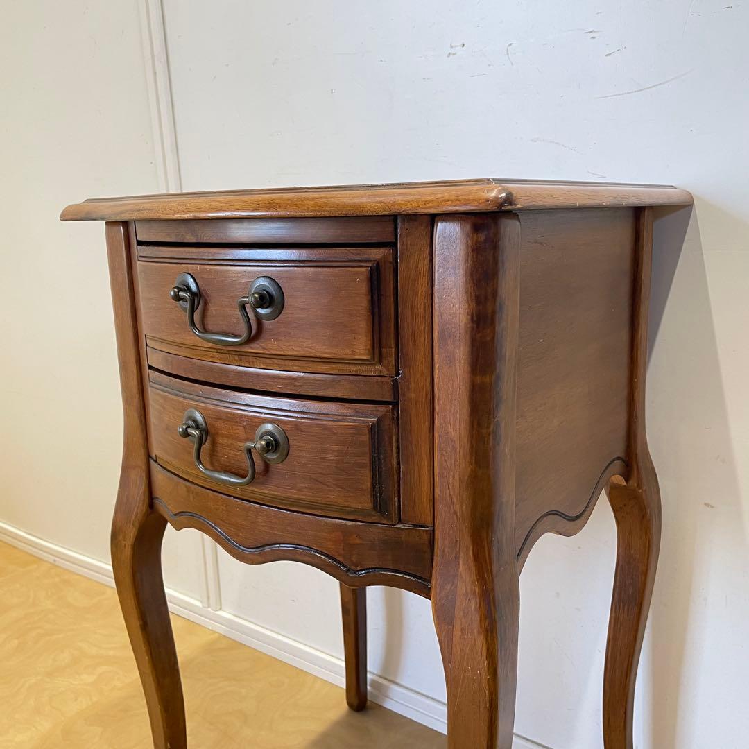 アンティーク調 猫脚 チェスト サイドテーブル コンソール 花台 電話台