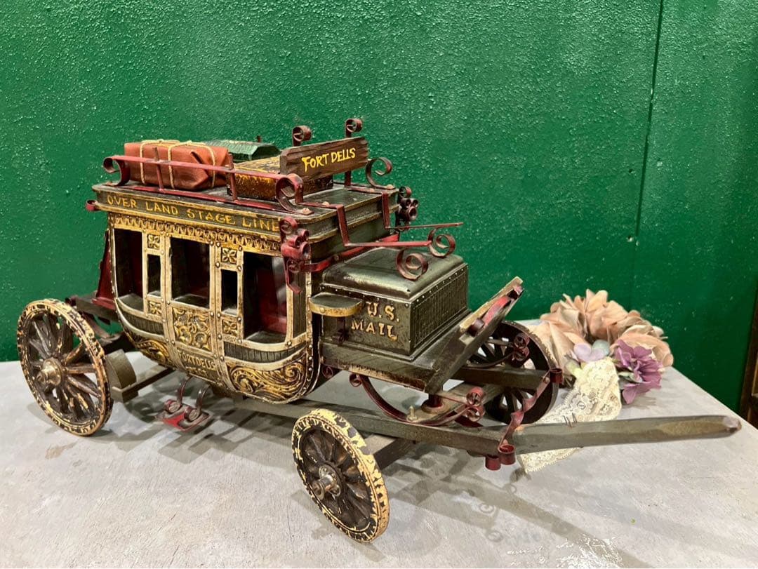 馬車 置物 アンティーク 希少 インテリア
