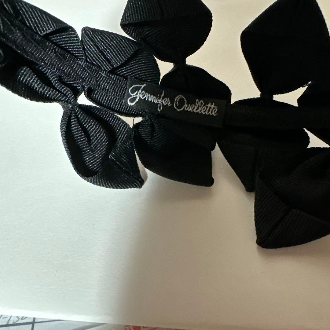 カシラ、ジェニファーオーレットグログランリボンカチューシャ