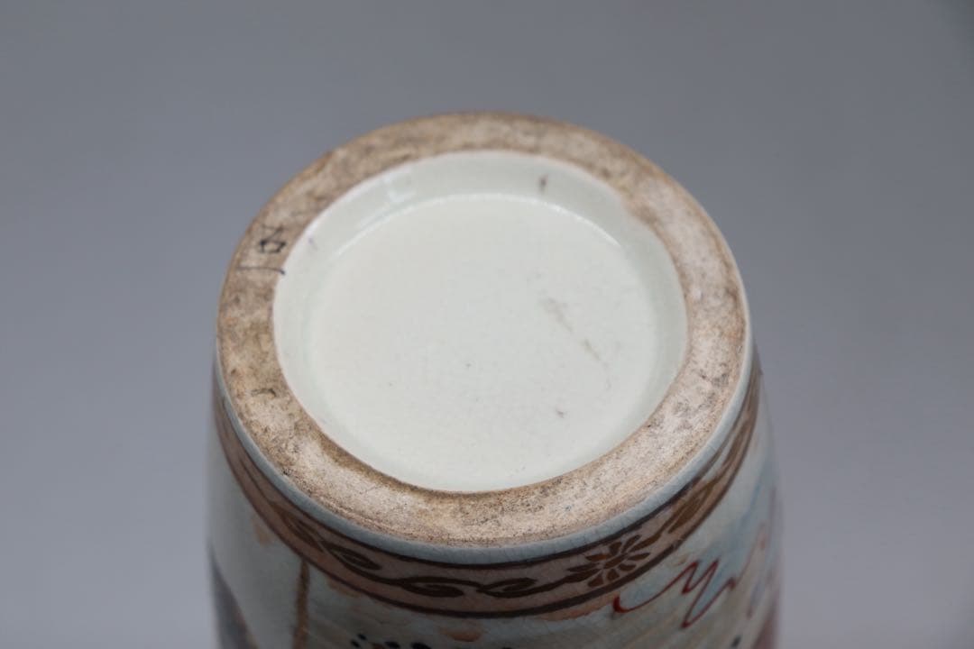 明治期　本薩摩　人物紋瓶1対　極上金彩　アンティーク　送料込み250708