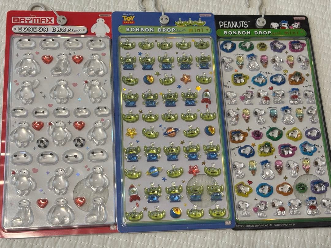 ボンボンドロップシール　ディズニー　正規品　10枚セット 通常サイズ ミニサイズ