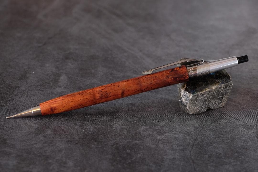 高村杢工房PG5木軸カスタムシャープペンシル0085 ホンジュラスローズ瘤