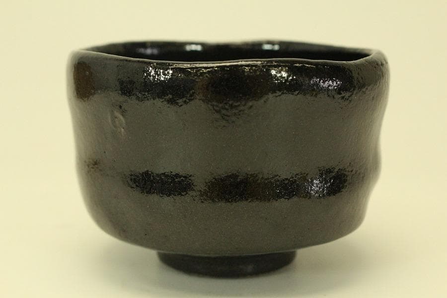 茶道具 黒楽茶碗 小服 真塗棗 茶箱用 二件 美品(A783)