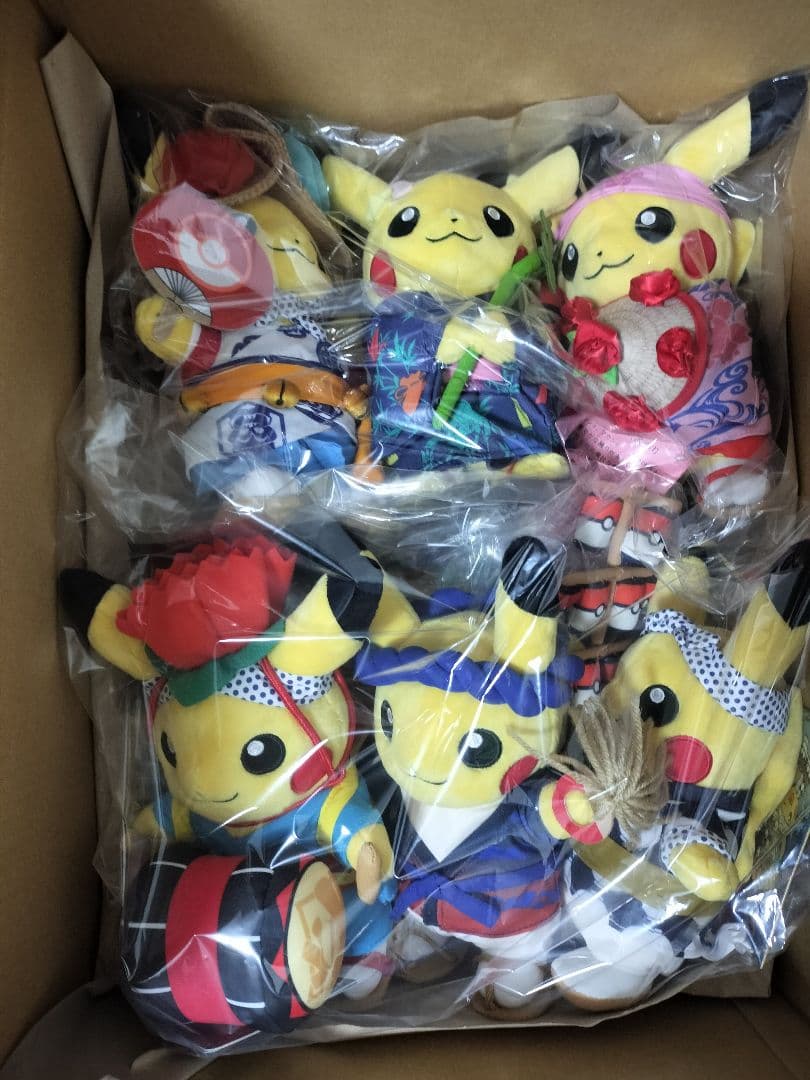 東北限定 ピカチュウ ぬいぐるみ 6体セットてす♪
