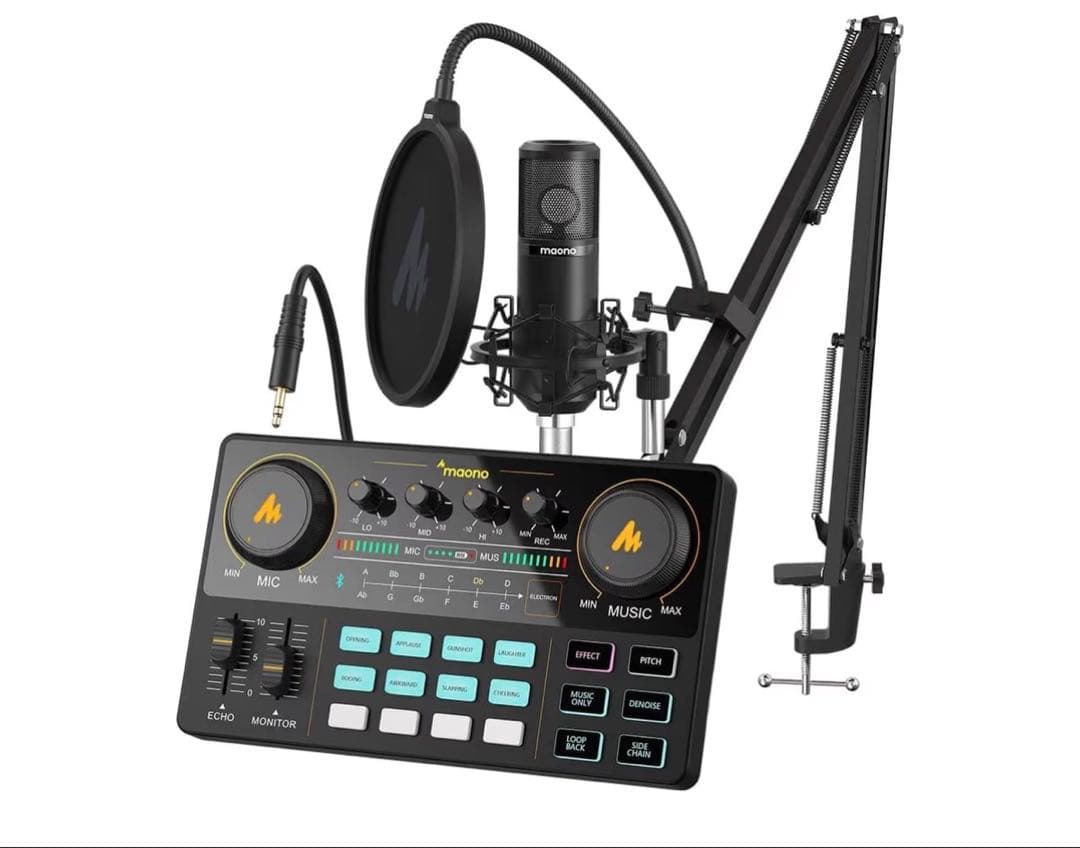 maono オーディオインターフェイス マイク付き