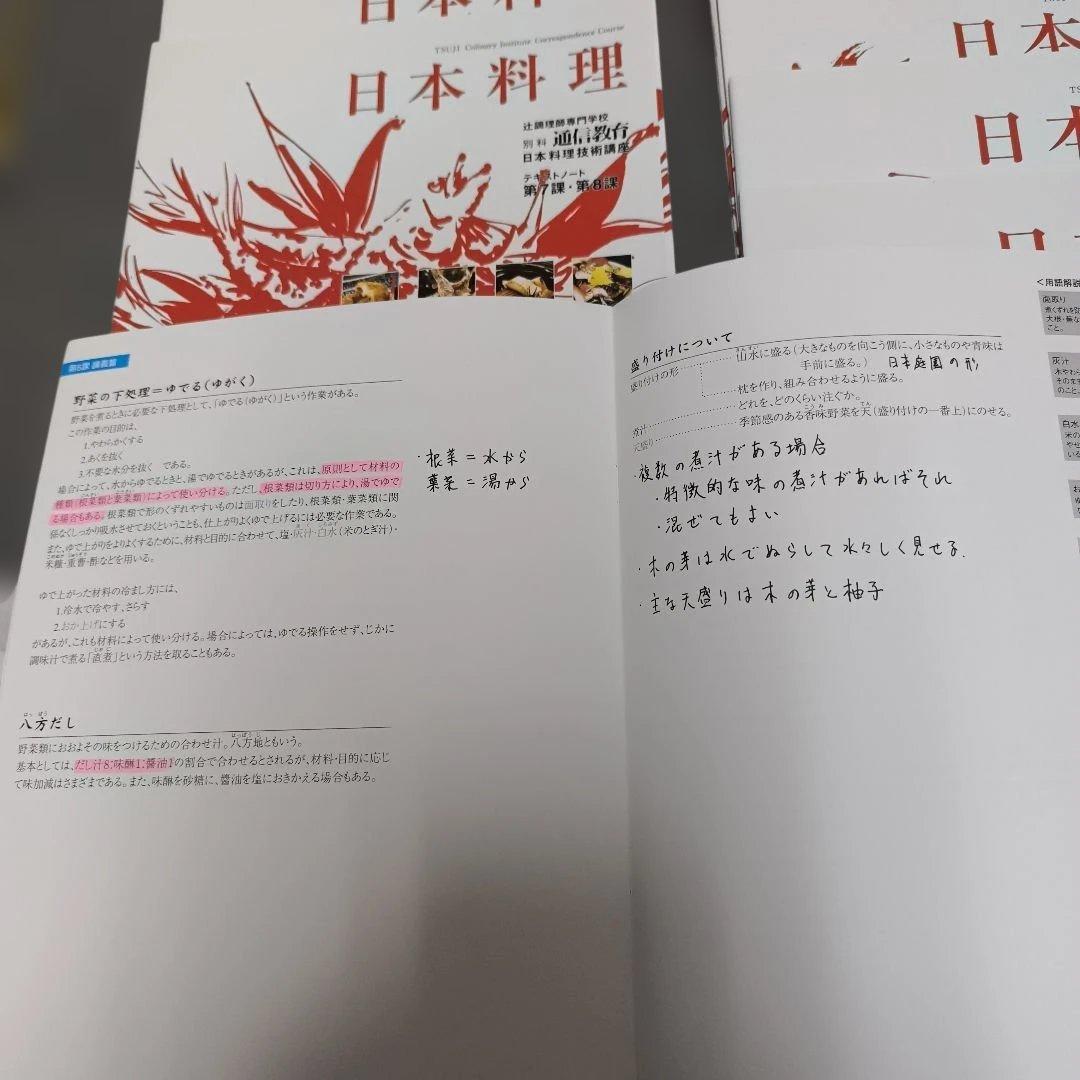 『 日本料理技術講座 』DVD 辻調理師専門学校 別科通信教育講座