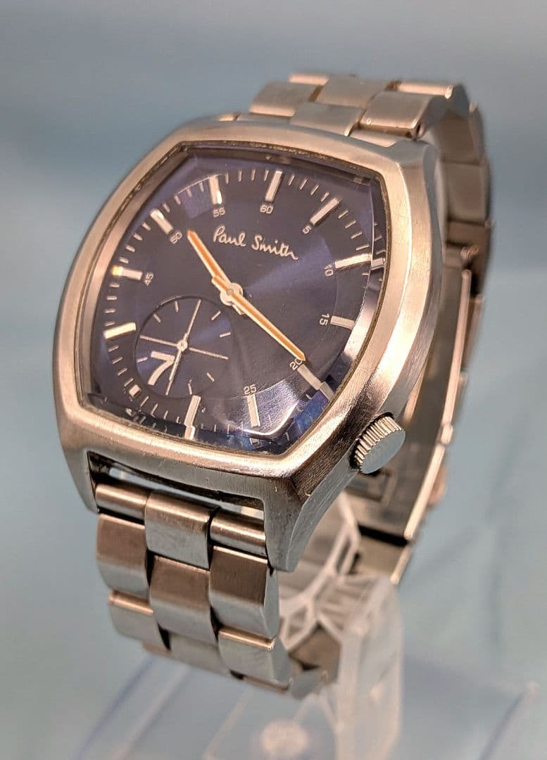 [稼働 電池交換済]Paul Smith 7 ナンバーセブン スモセコ