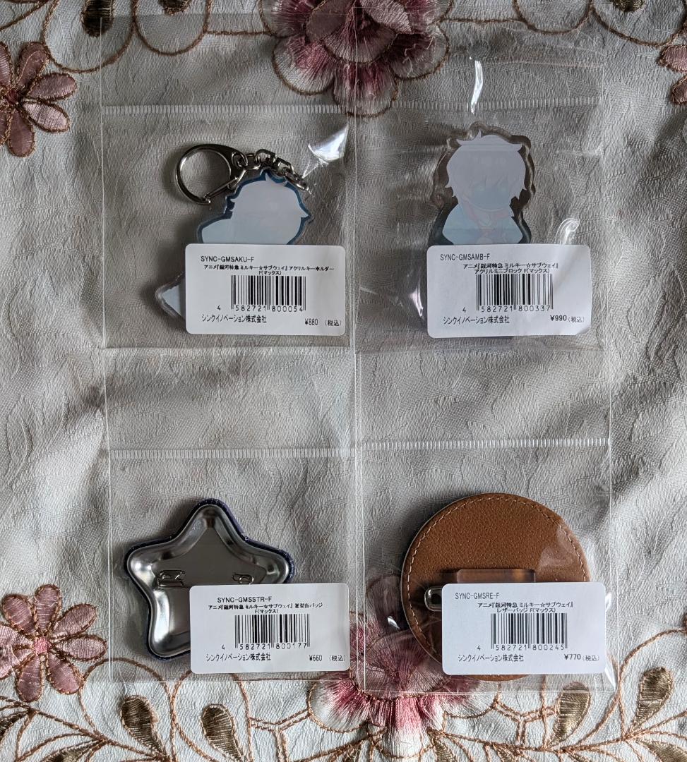 ミルキーサブウェイ カート＆マックス アクブロ 缶バッジ アクキー フォトカード