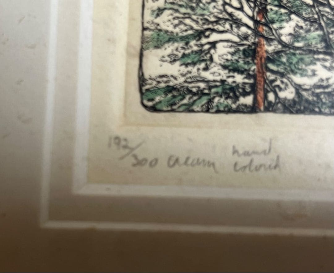 版画　スーザン・ハント・ウォルコッツ